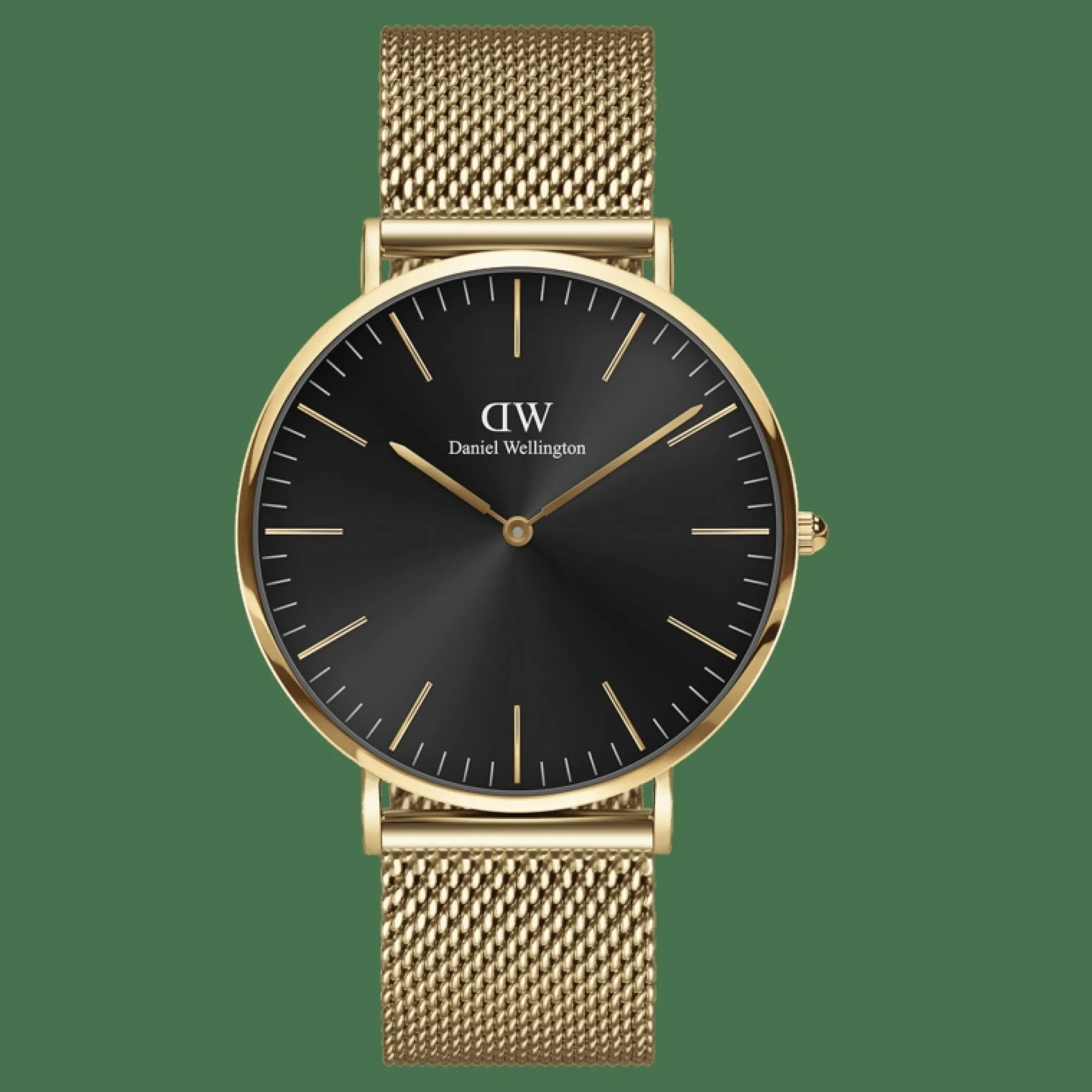 Herren Daniel Wellington Classic Mesh Onyx