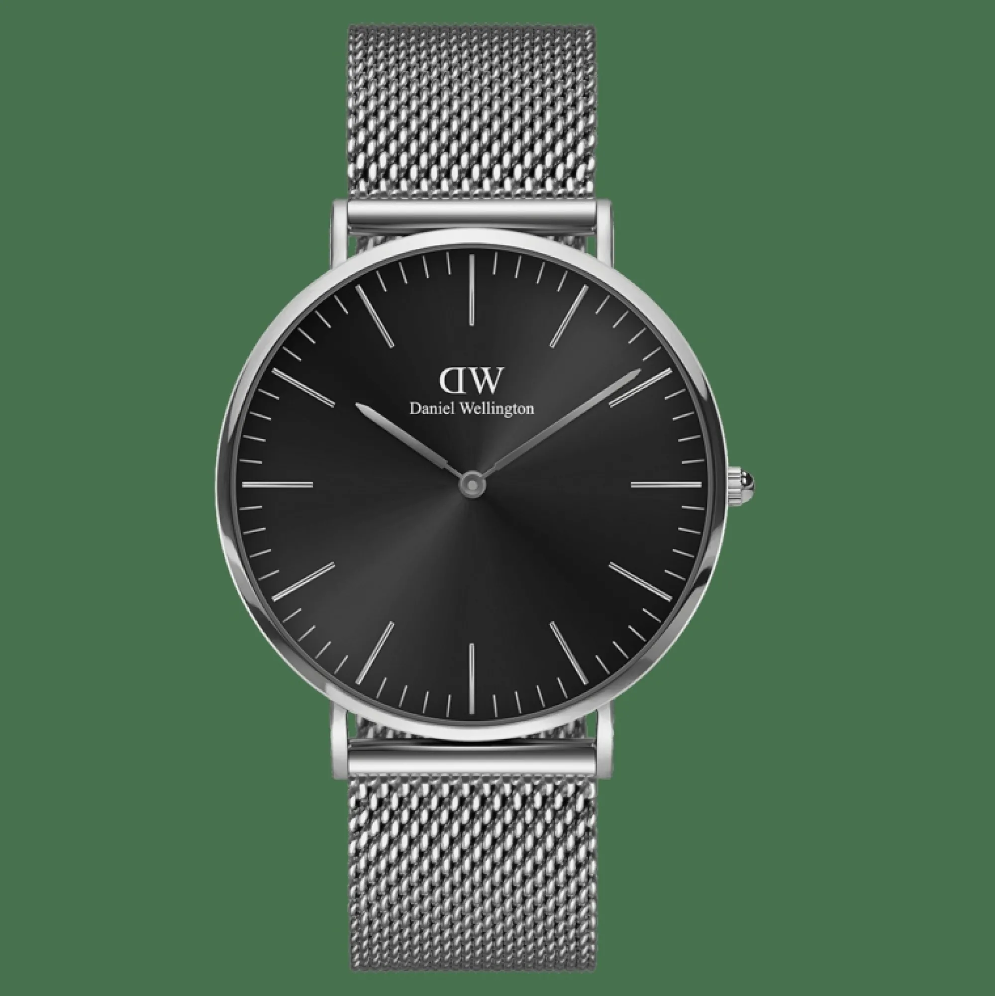 Herren Daniel Wellington Classic Mesh Onyx