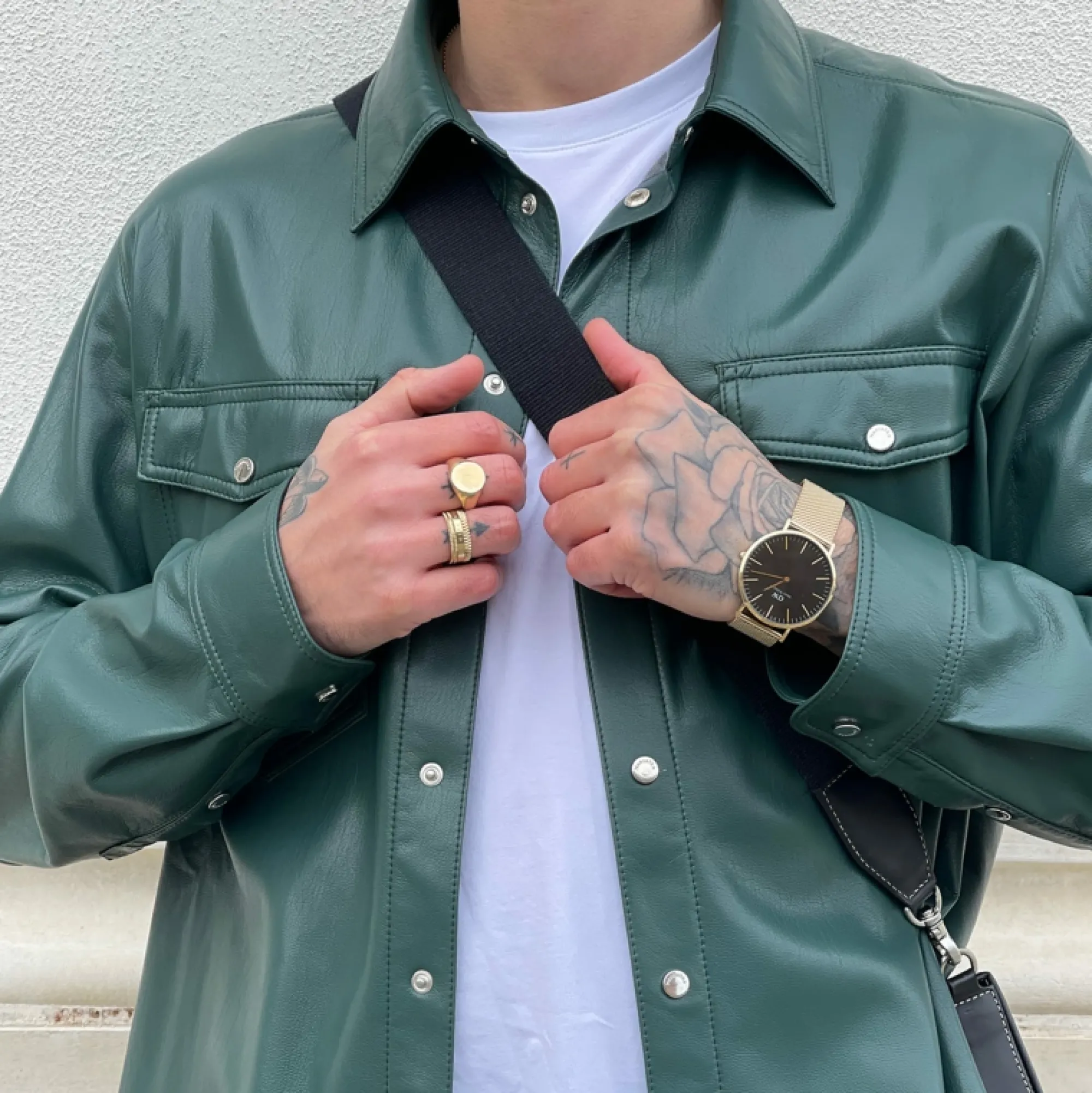 Herren Daniel Wellington Classic Mesh Onyx