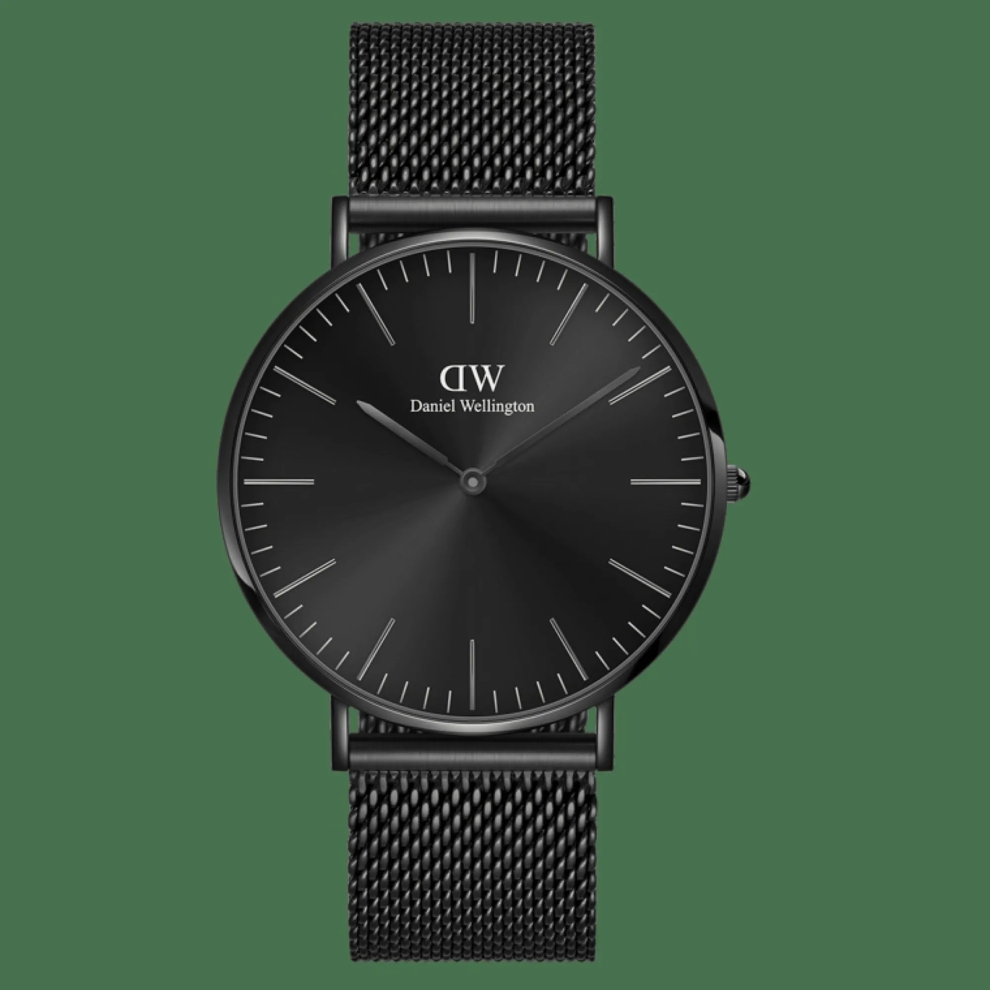 Herren Daniel Wellington Classic Mesh Onyx