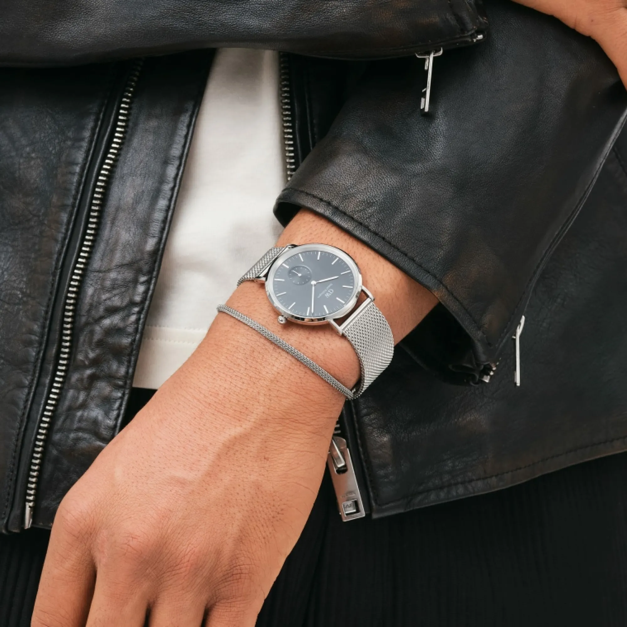 Herren Daniel Wellington Classic Multi-Eye Sterling Onyx