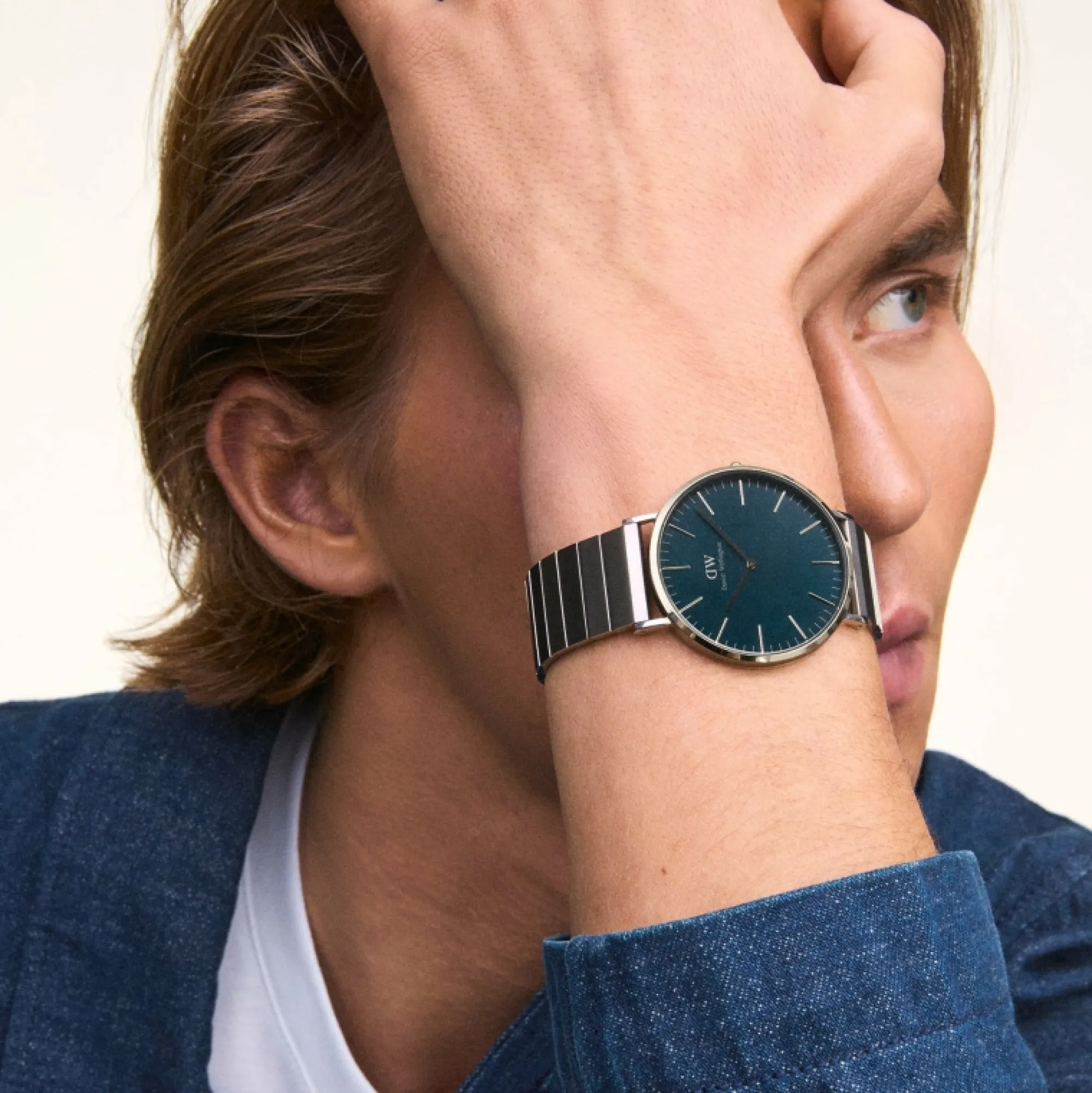 Herren Daniel Wellington Classic Piano Link Arctic