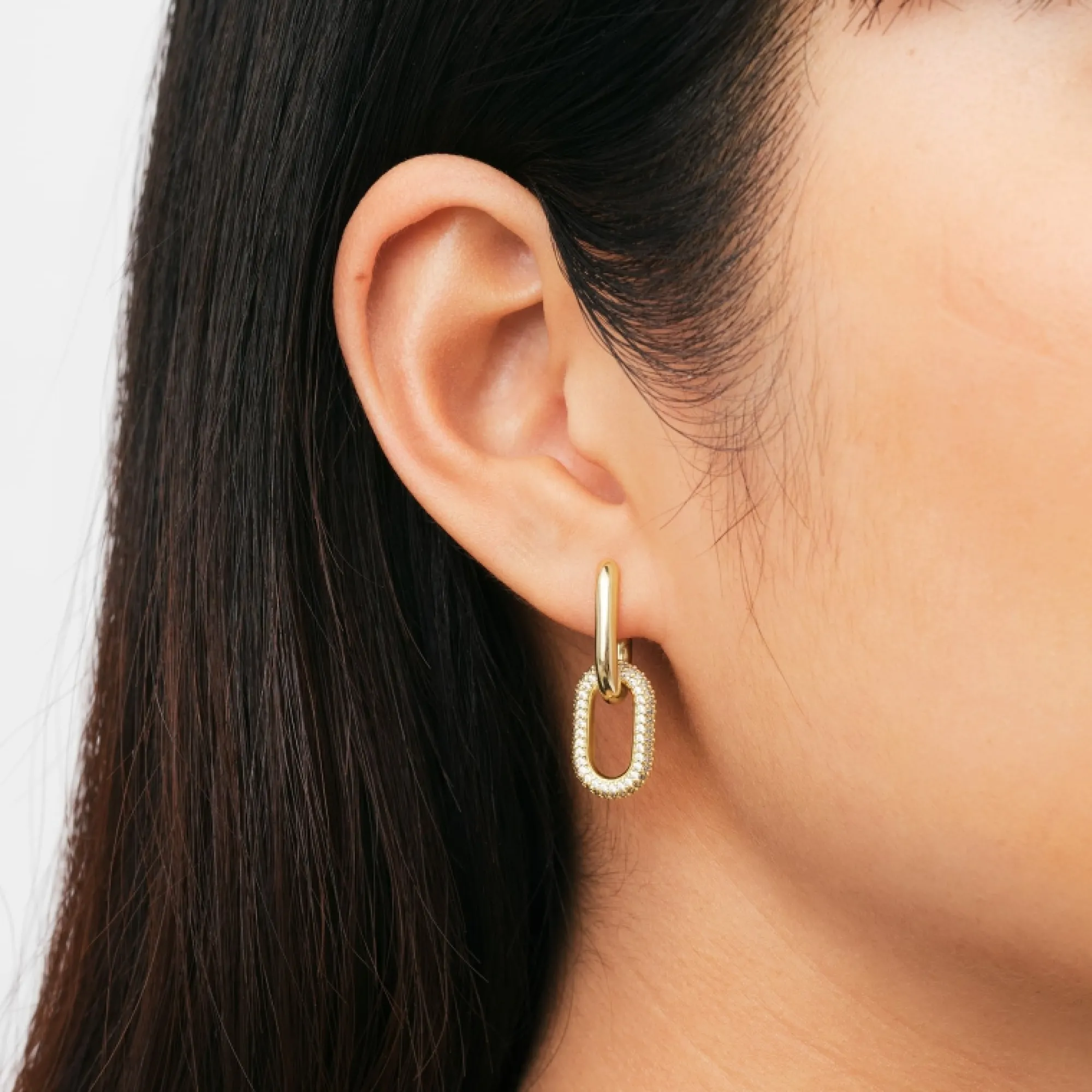 Daniel Wellington Crystal Link Earrings