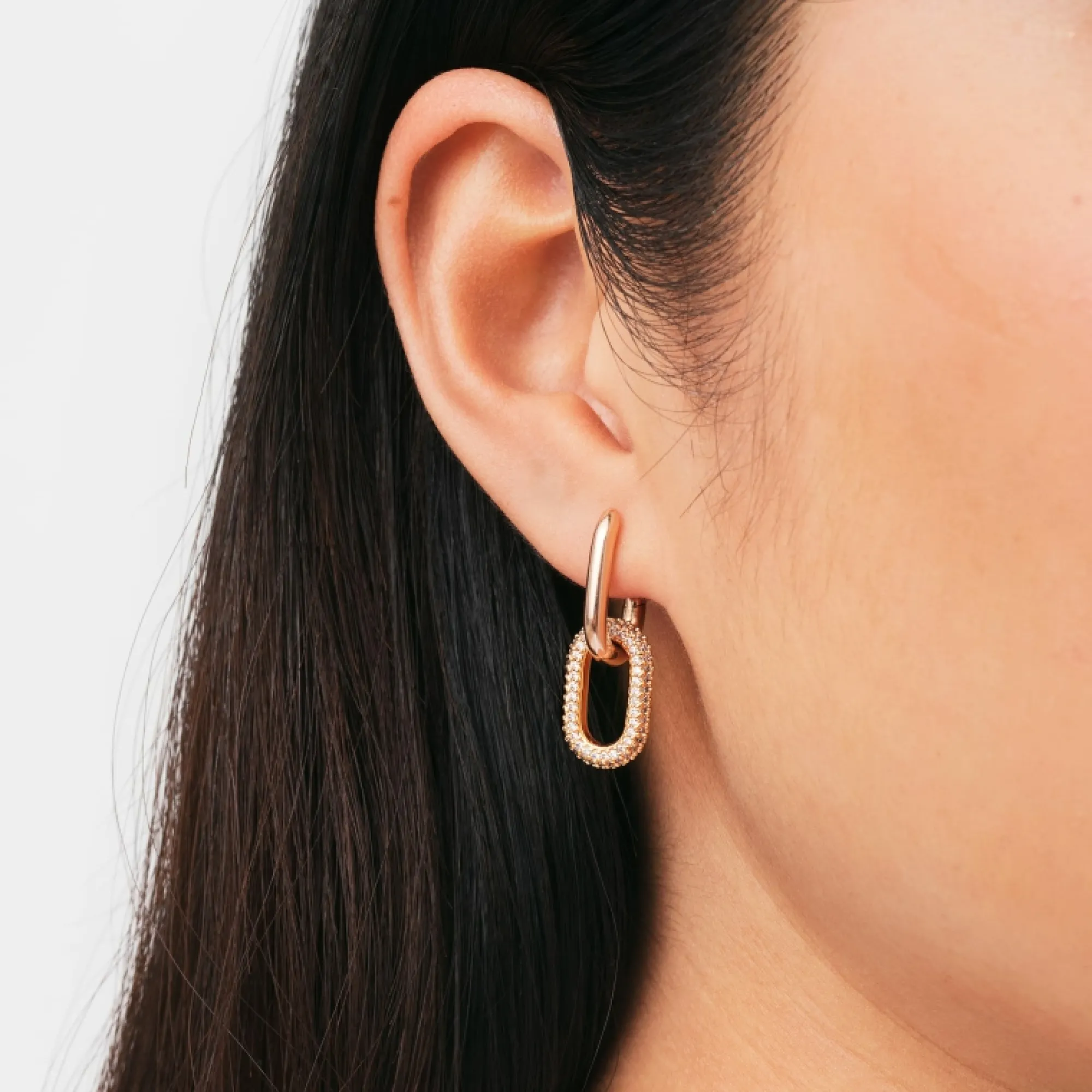 Daniel Wellington Crystal Link Earrings