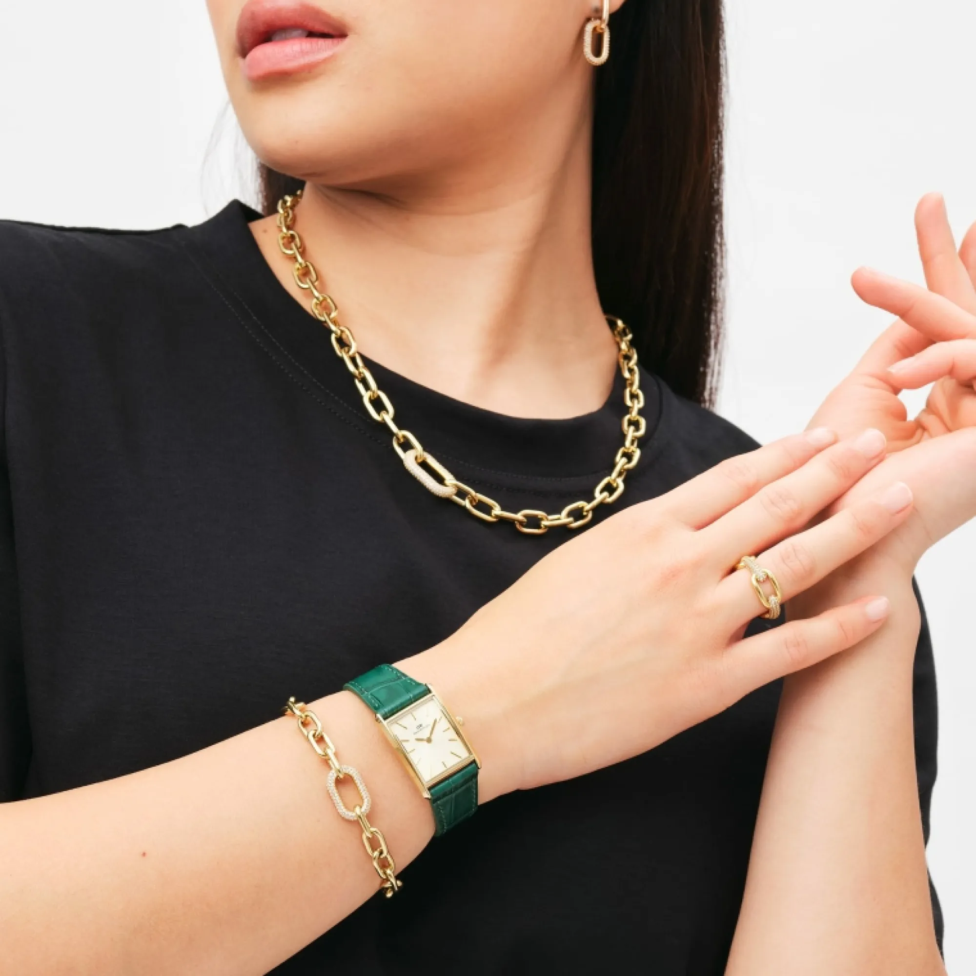 Daniel Wellington Crystal Link Ring