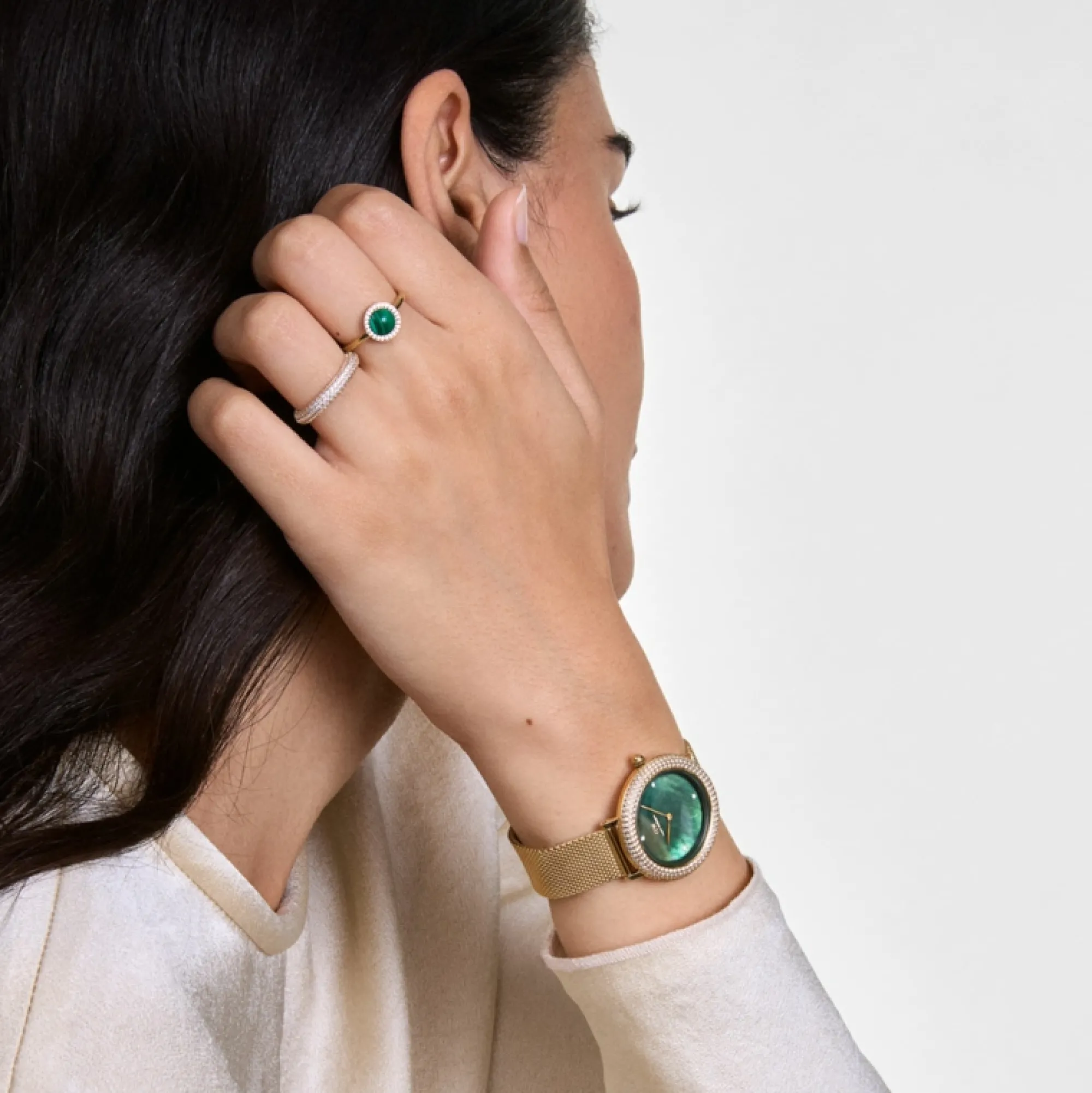 Damen Daniel Wellington Crystalline Bezel Ever Green