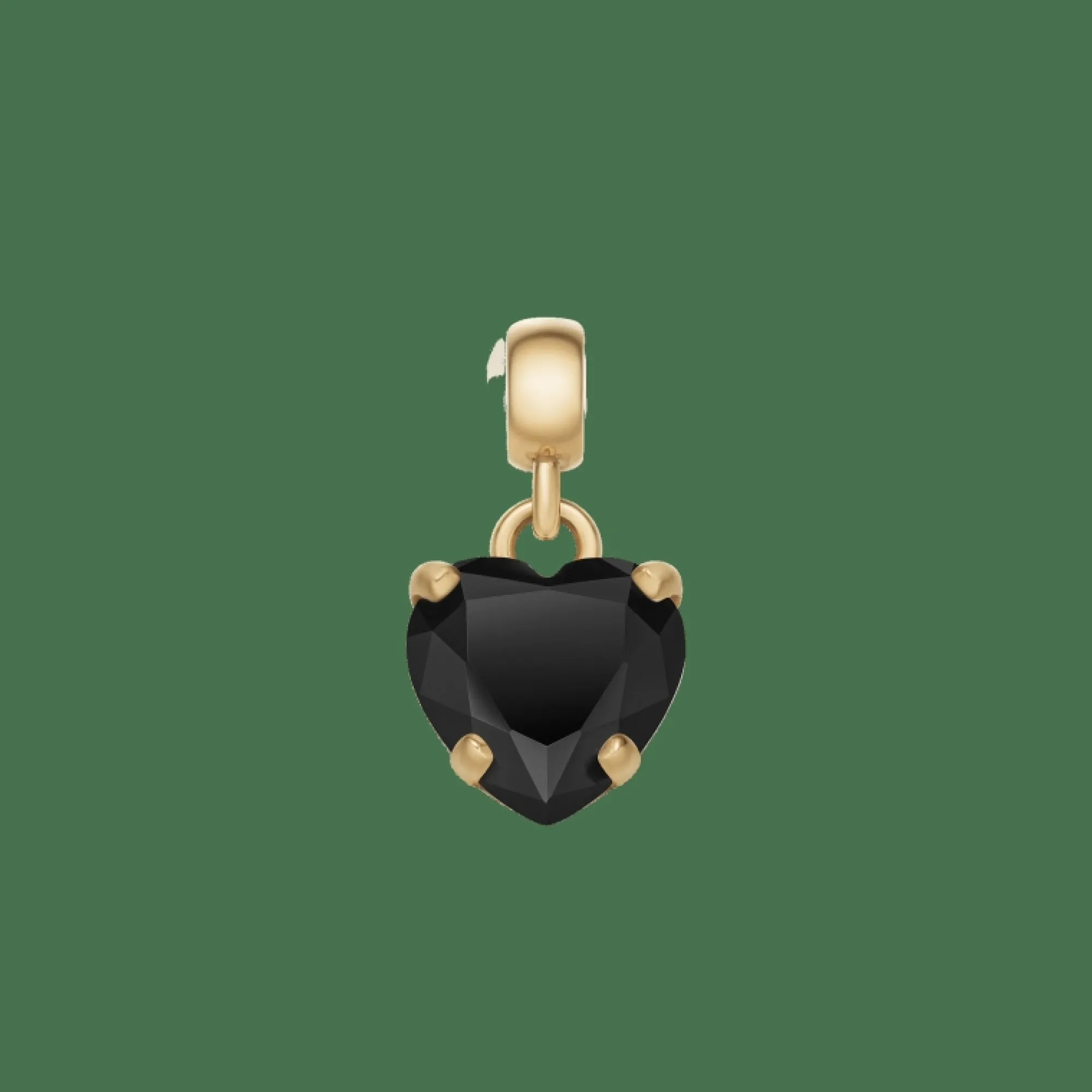 Daniel Wellington Heart Black Crystal Charm G