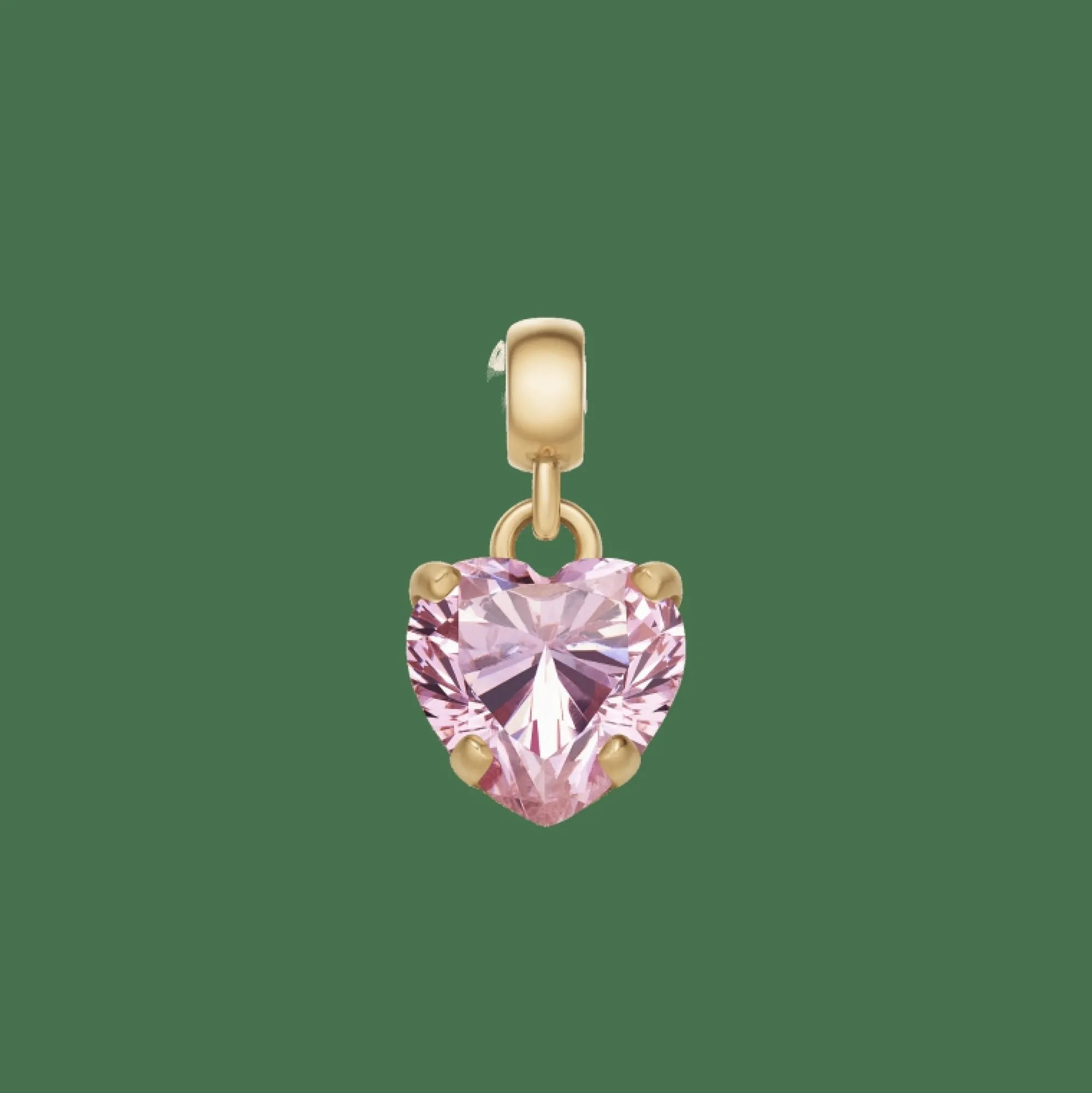 Daniel Wellington Heart Pink Crystal Charm G