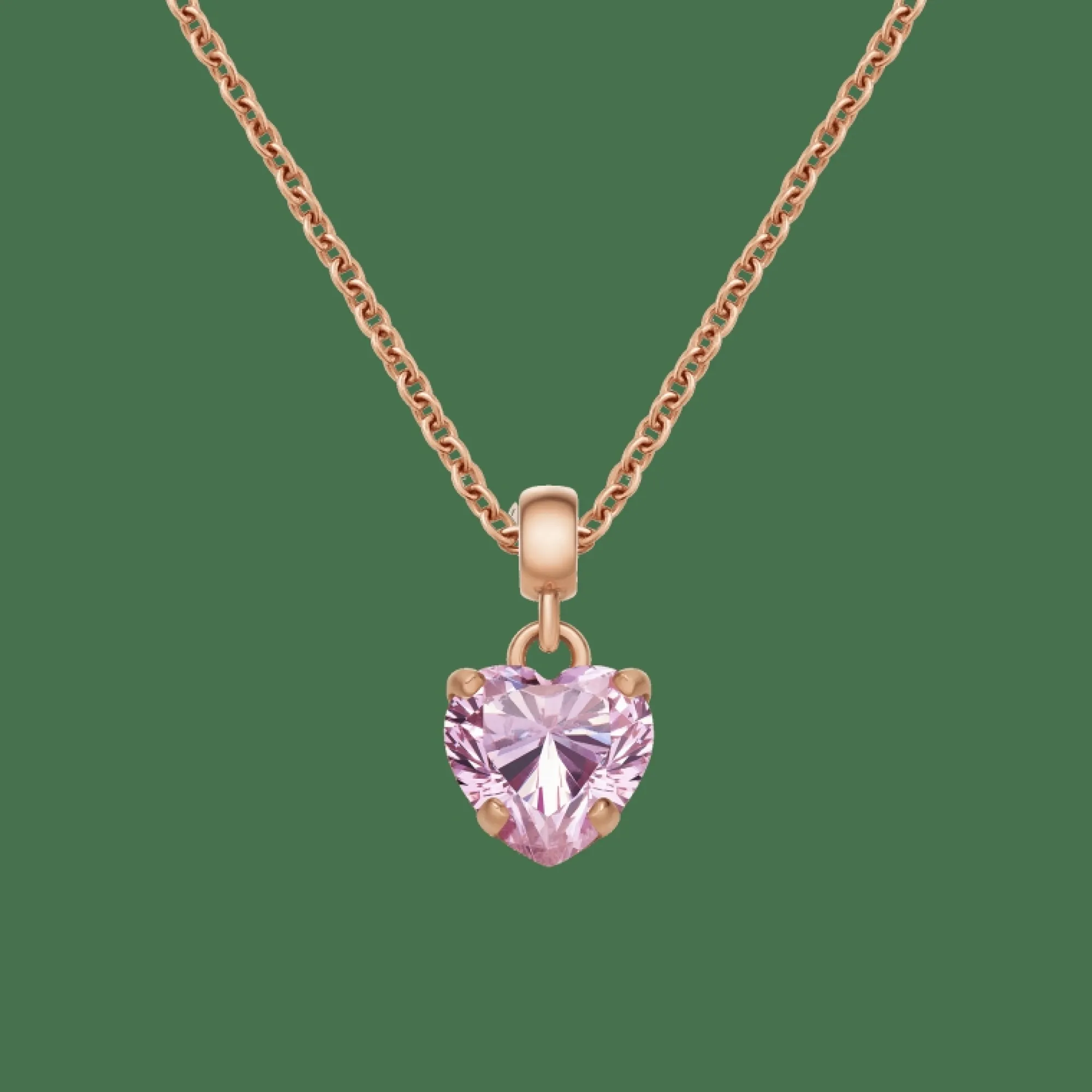 Daniel Wellington Heart Pink Crystal Charm RG