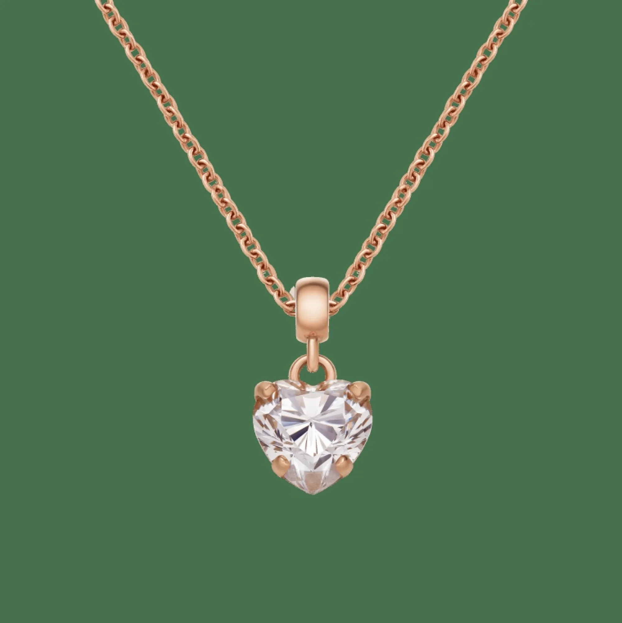 Daniel Wellington Heart White Crystal Charm RG