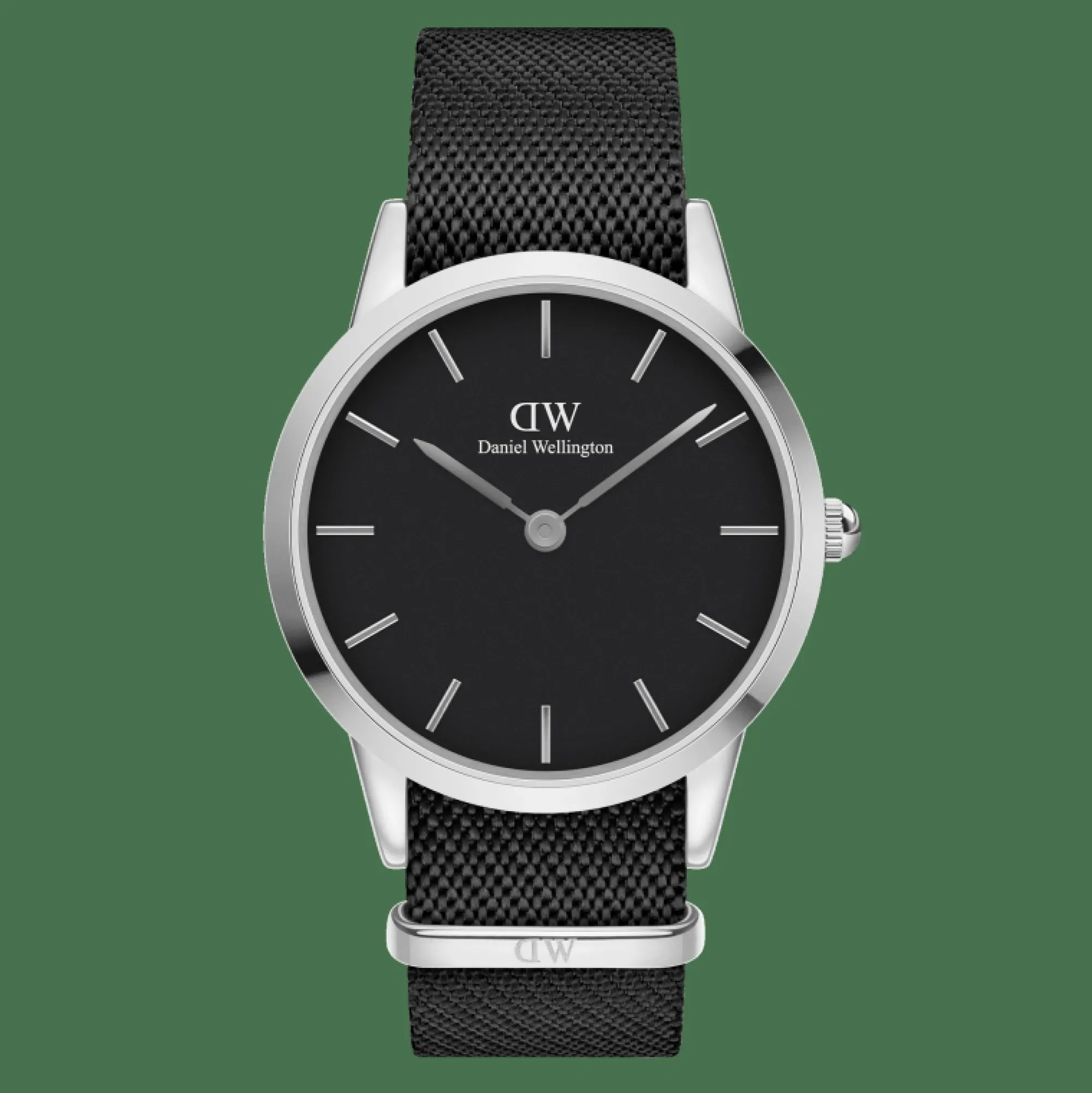 Herren Daniel Wellington Iconic Black NATO Black Dial
