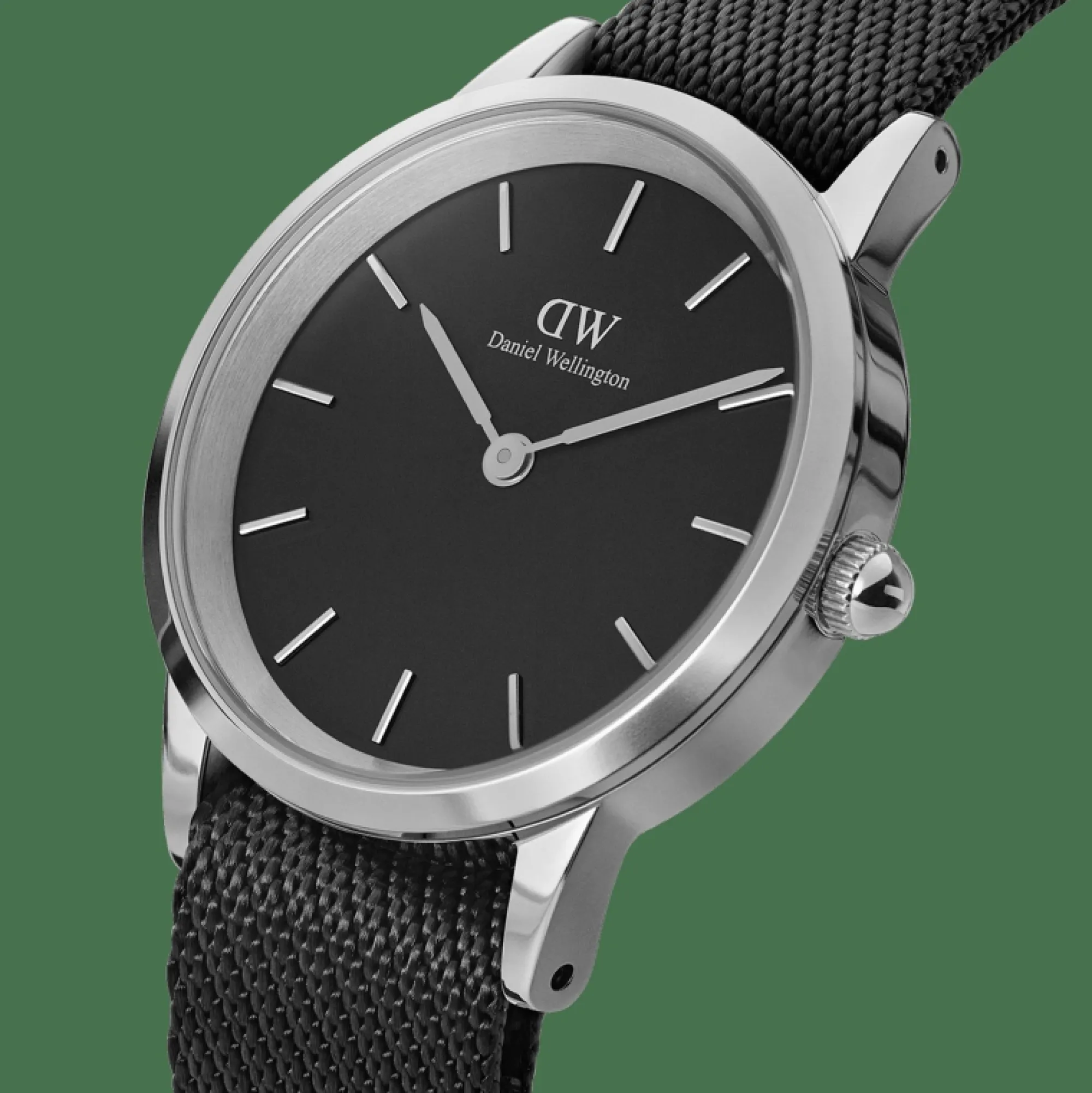 Herren Daniel Wellington Iconic Black NATO Black Dial