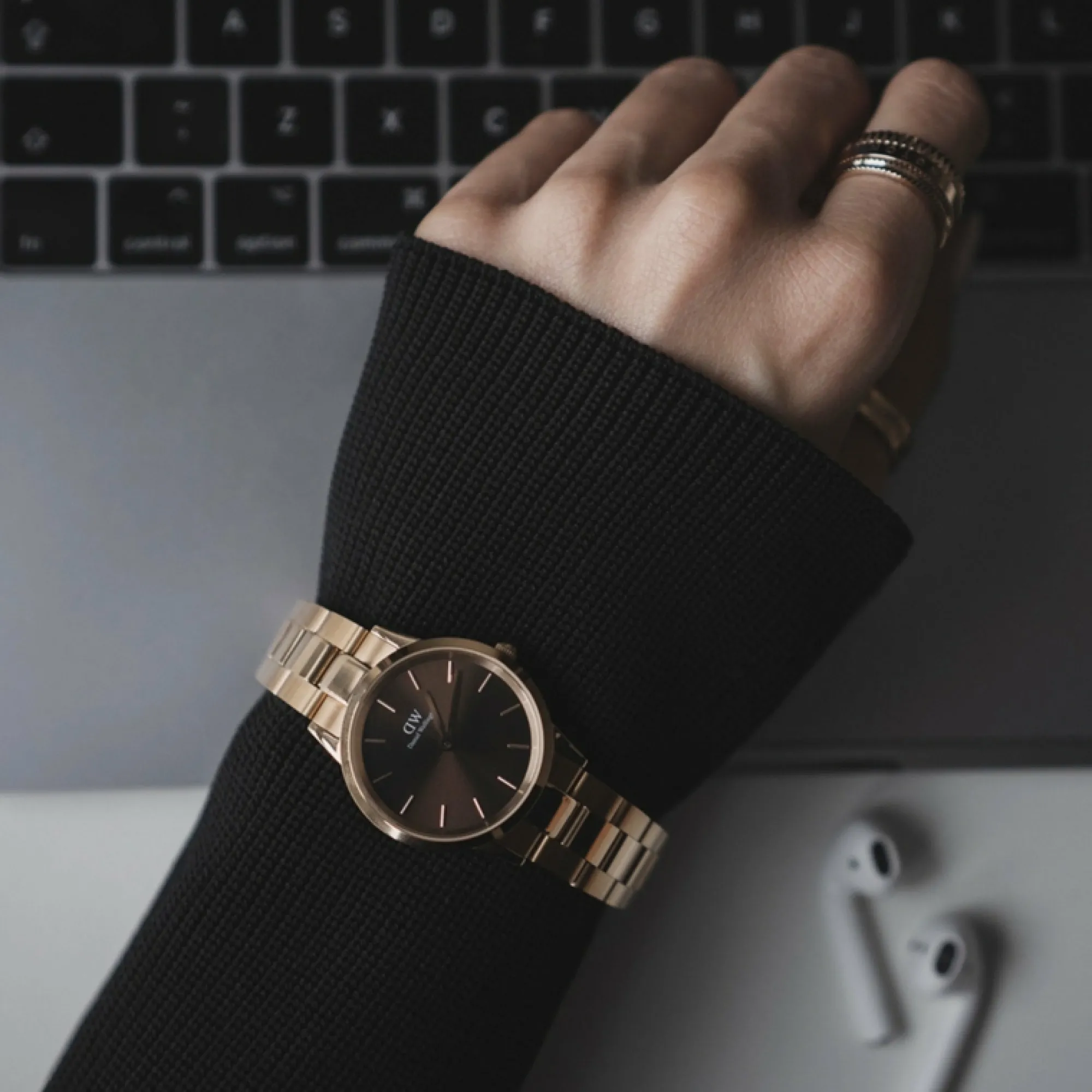 Damen Daniel Wellington Iconic Link Amber