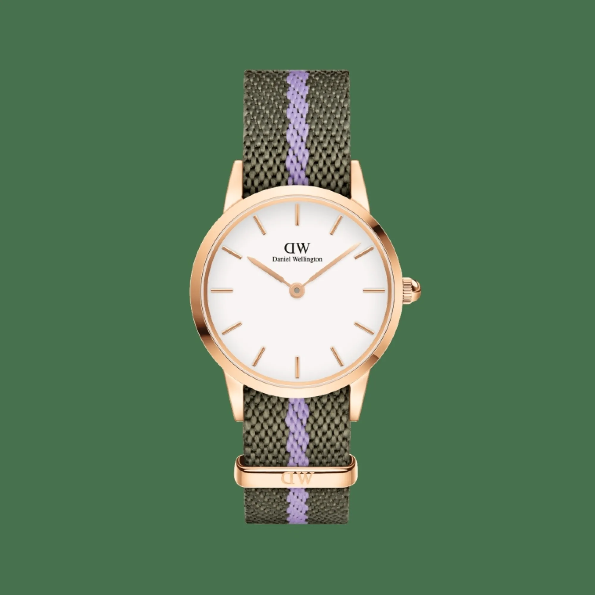 Damen Daniel Wellington Iconic NATO Green/Purple