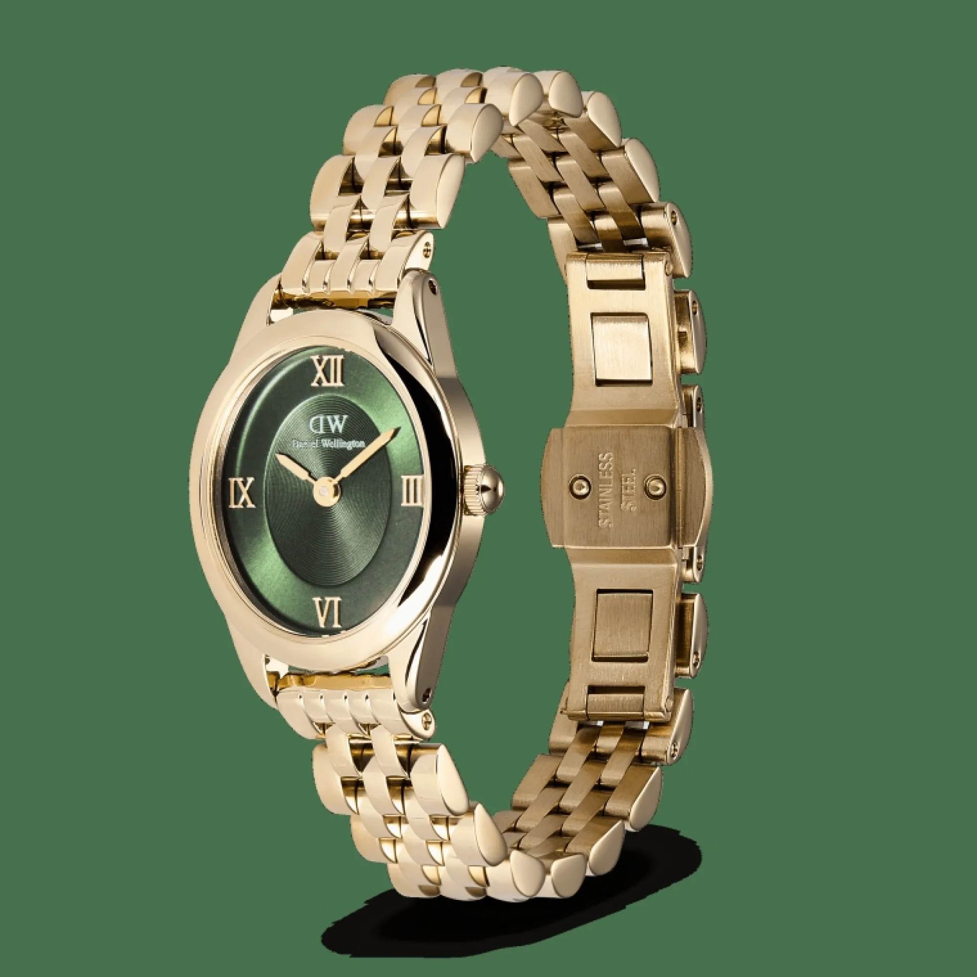 ophelia_mini_emerald_gold_2.webp Damen Daniel Wellington Ophelia Mini Emerald