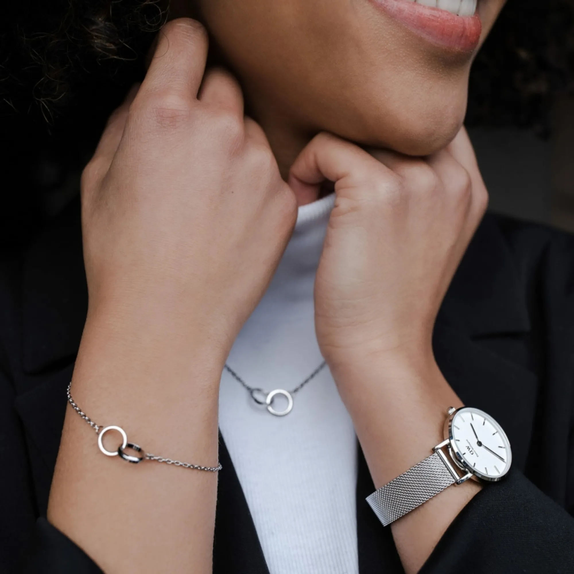 Damen Daniel Wellington Petite Sterling