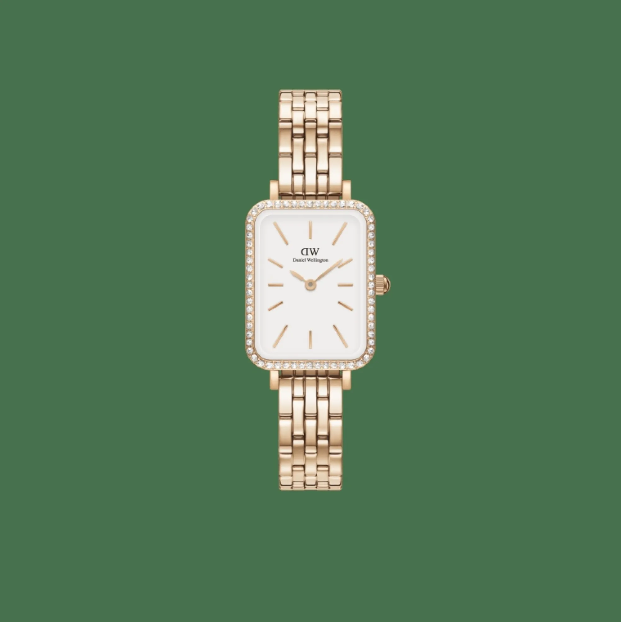 Damen Daniel Wellington Quadro Lumine Bezel 5-Link Melrose