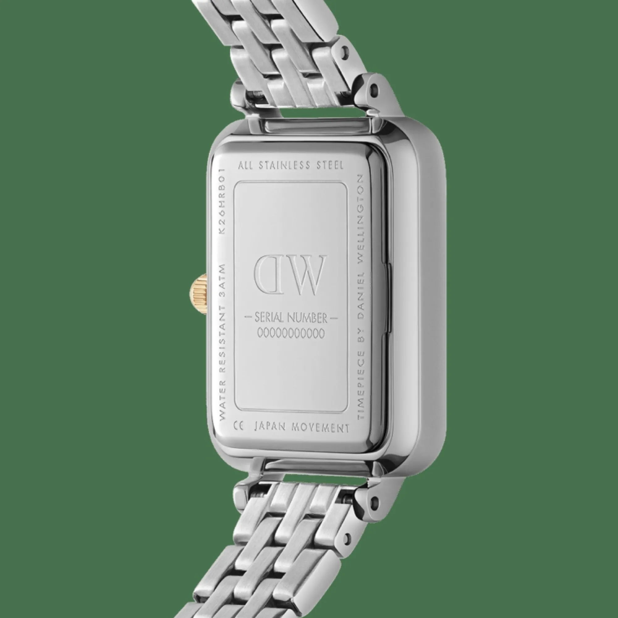 quadro_lumine_bezel_link_twotone_mop_3.webp Damen Daniel Wellington Quadro Lumine Bezel 5-Link Two-Tone MOP