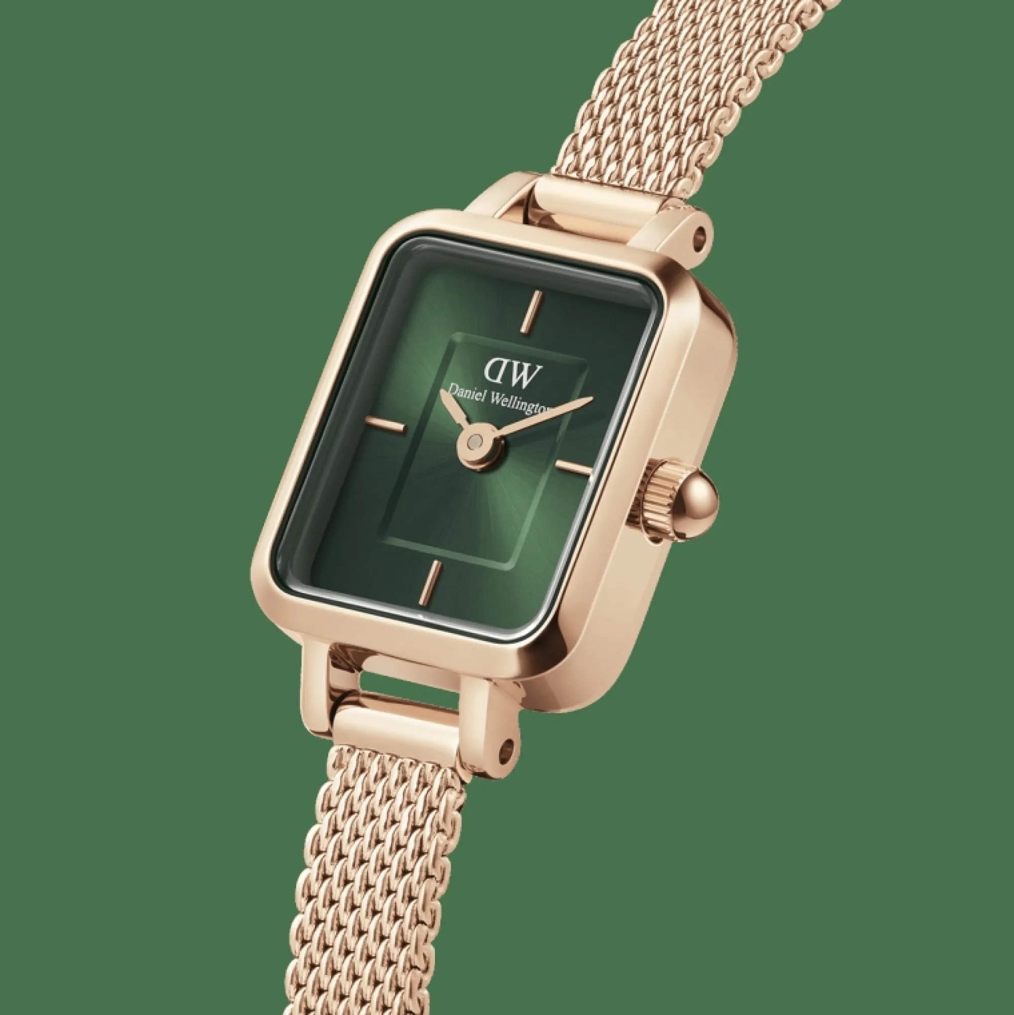 Damen Daniel Wellington Quadro Mini Melrose Emerald