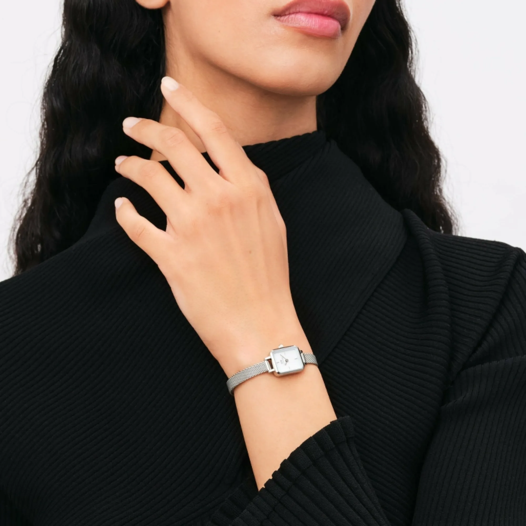 Damen Daniel Wellington Quadro Mini Sterling