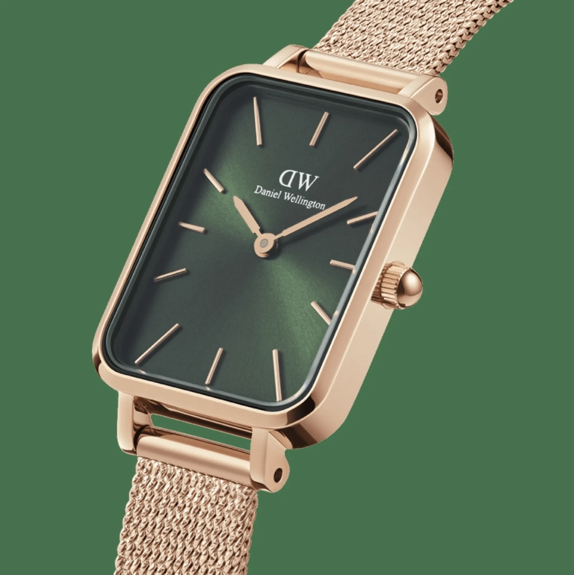 Damen Daniel Wellington Quadro Pressed Melrose Emerald