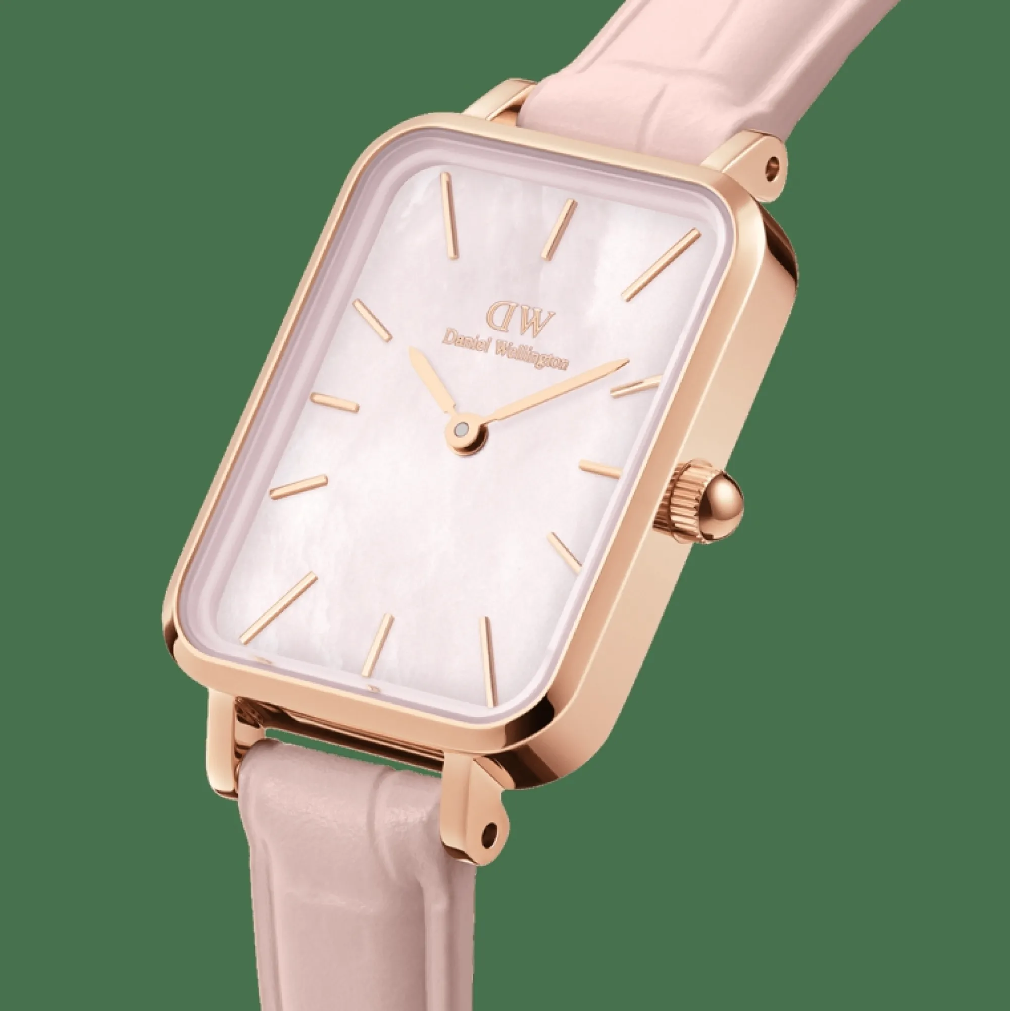 Damen Daniel Wellington Quadro Pressed Rouge