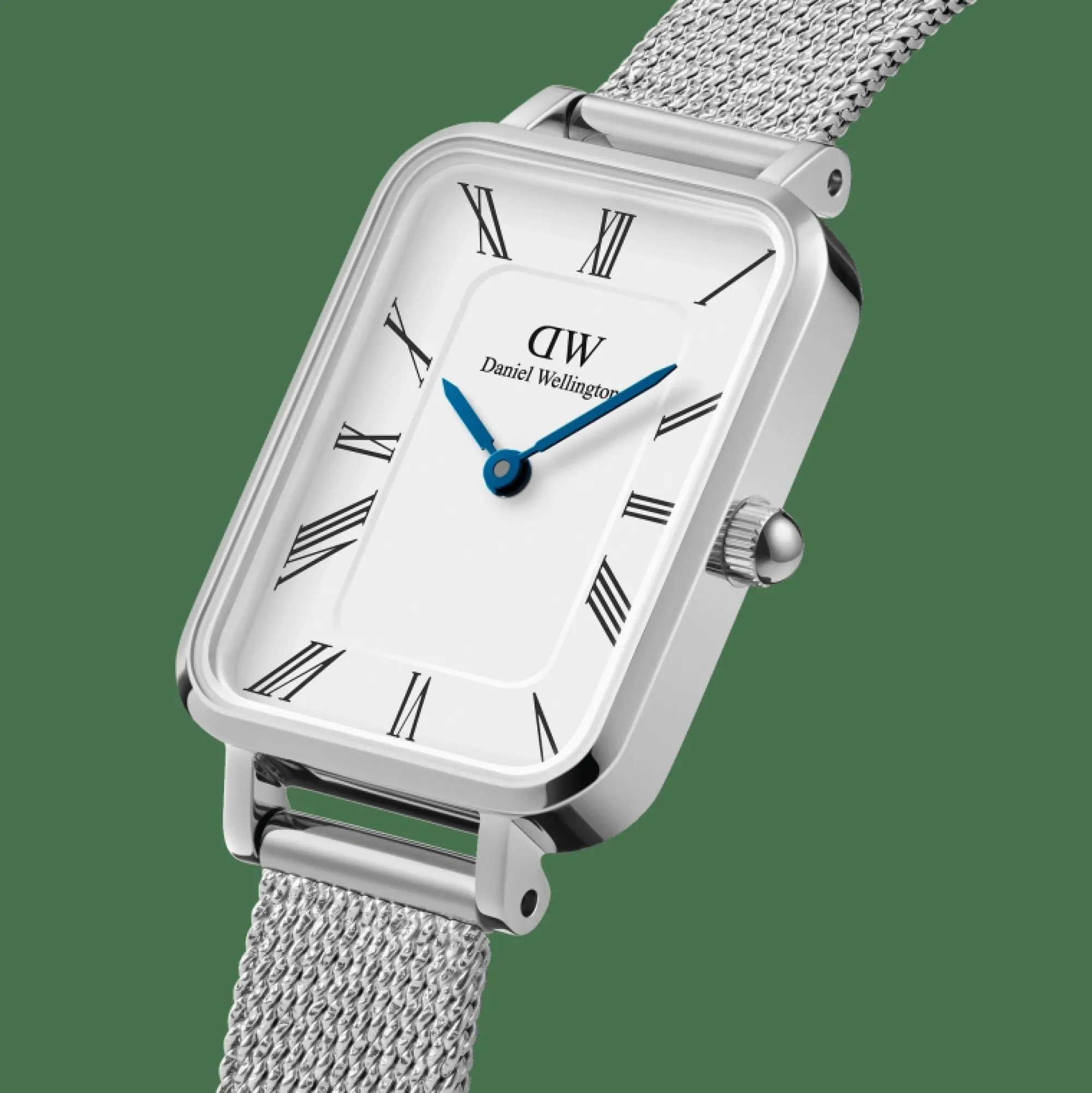 quadro_roman_numerals_sterling_2.webp Damen Daniel Wellington Quadro Roman Numerals Sterling