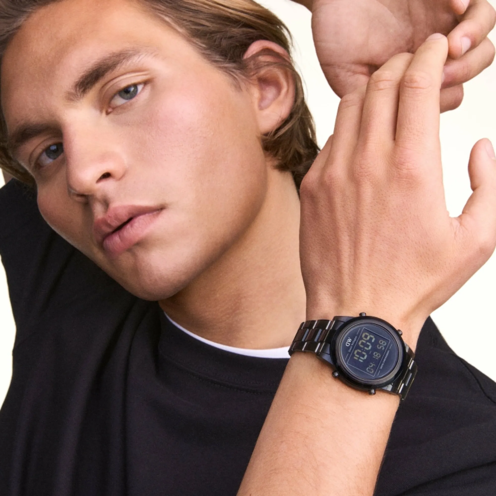 retro_digital_dark_grey_2.webp Damen Daniel Wellington Retro Digital